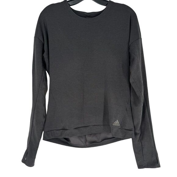 Adidas Shirt Black Long Sleeve SuperNova ClimaCool‎ Running Soft Top Medium - Picture 1 of 7